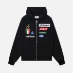 Scuffers By Air Zipper Hoodie Black Front | TF1-75146