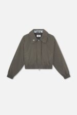 Scuffers Harrington Jacket Dark Grey Front | VU2-16328