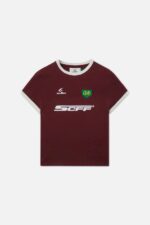 Scuffers Block T-Shirt Red Front | NV1-79864