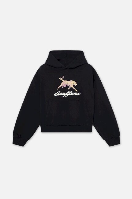 Scuffers Cheetah Hoodie Black | WZ4-34519
