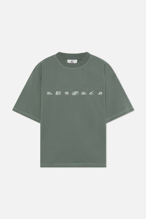 Scuffers 7 Logo T-Shirt Green | MF4-93028 Scuffers 7 Logo T-Shirt Green | MF4-93028