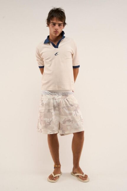 Denmark Ecru Polo Men’s Beige Full Look