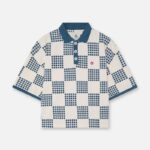 Blue Chess Blue Polo Men’s Front