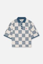 Blue Chess Blue Polo Men’s Front