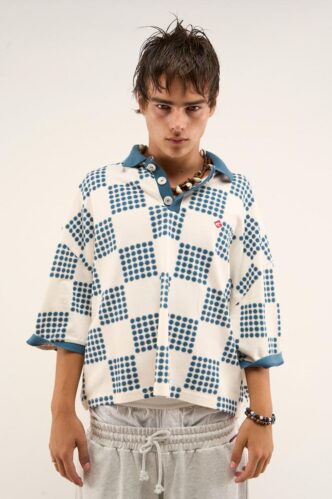 Blue Chess Blue Polo Men’s Full Look