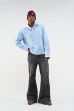 Korean Blue Shirt Men’s Blue - Image 2